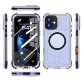 ShellBox Case iPhone 16 Plus Black Transparent Protective Case – Slim Shockproof Hybrid Cover