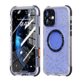 ShellBox Case iPhone 16 Plus Black Transparent Protective Case – Slim Shockproof Hybrid Cover