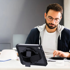 ShellBox Case Universal Tablet Stand – Adjustable Foldable Holder for iPad, Black