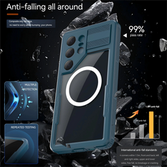Shockproof Soft TPU Case for Samsung S25 Ultra – Waterproof MagSafe