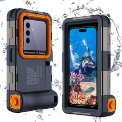15m Waterproof Shockproof Phone Case with Camera Frame