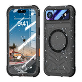 ShellBox Case Waterproof Case for iPhone 17 Air – Full Body Protective Cover with Screen & Lens Protector, Frosted Black