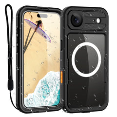 ShellBox Case Air Waterproof Magnetic Case for iPhone 17 Air, Black IP68 Full-Body Shockproof Cover with Screen & Camera Lens Protector