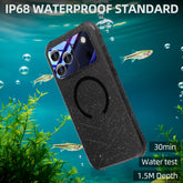 ShellBox Case Waterproof Case for iPhone 17 Pro Max – Full Body with Lens Protector, Frosted Black