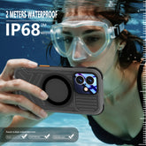 ShellBox Case Waterproof Case for iPhone 17 – Frosted Black Full Body Cover