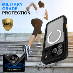 ShellBox Case Waterproof Case for iPhone 17 Pro, 360 Full Body Shockproof Cover with Screen & Camera Lens Protector