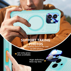 ShellBox Case Waterproof Case for iPhone 17 – Clear Frosted Matte Teal Green with Screen & Lens Protector