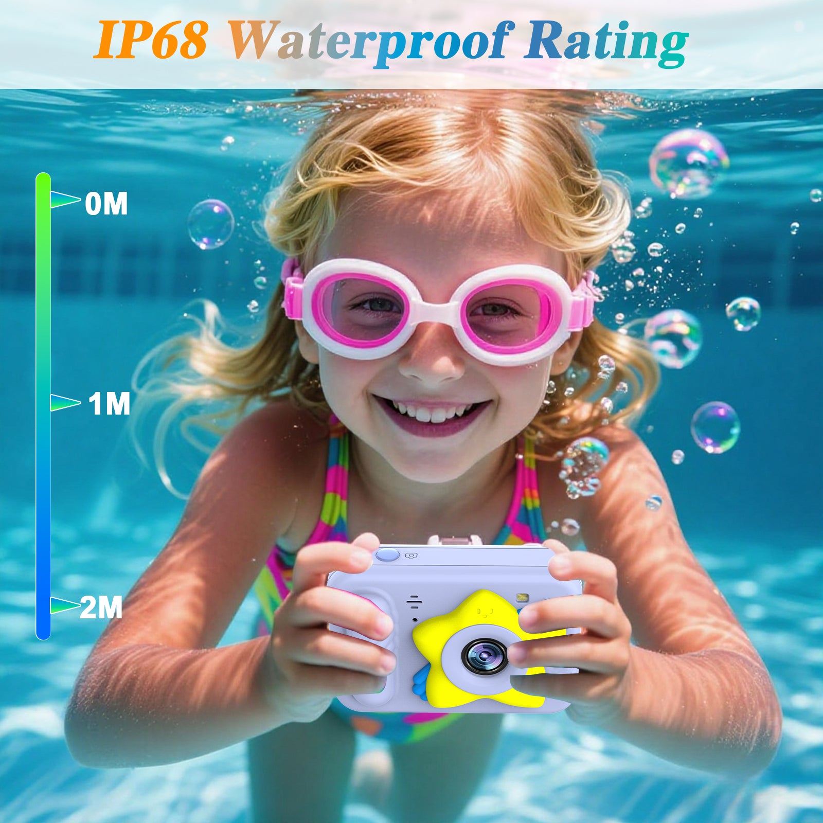 ShellBox Case  Waterproof Kids Camera – Child-Friendly Digital Camera for Swimming & Outdoor Play