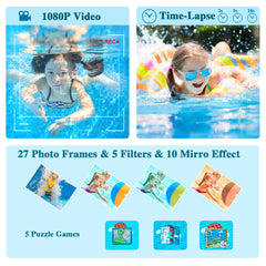 ShellBox Case  Waterproof Kids Camera – Child-Friendly Digital Camera for Swimming & Outdoor Play