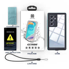ShellBox Case for Samsung Galaxy S23, IP68 Waterproof Full Body Protection with Built-in Screen Protector