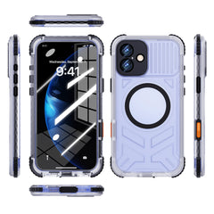 ShellBox Case iPhone 16 Plus Black Transparent Protective Case – Slim Shockproof Hybrid Cover