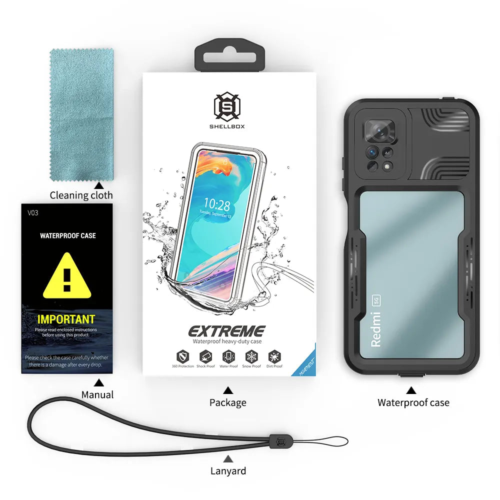 ShellBox Case Transparent Protective Case – Clear & Rugged for Redmi Note 11 Pro