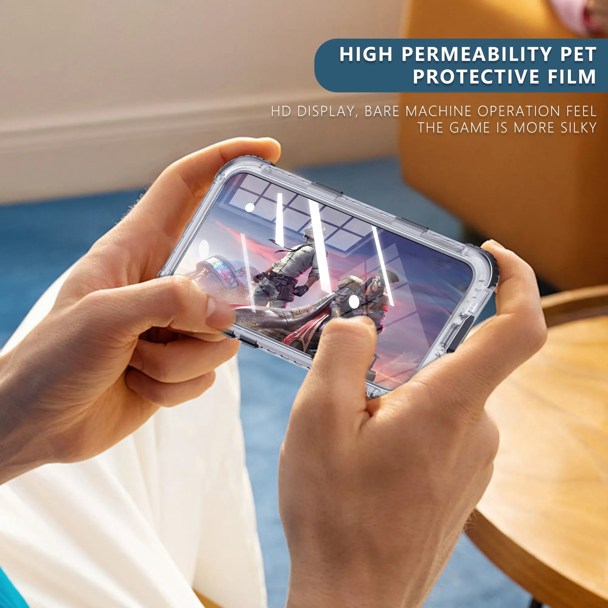 ShellBox Case iPhone 16 Plus Black Transparent Protective Case – Slim Shockproof Hybrid Cover