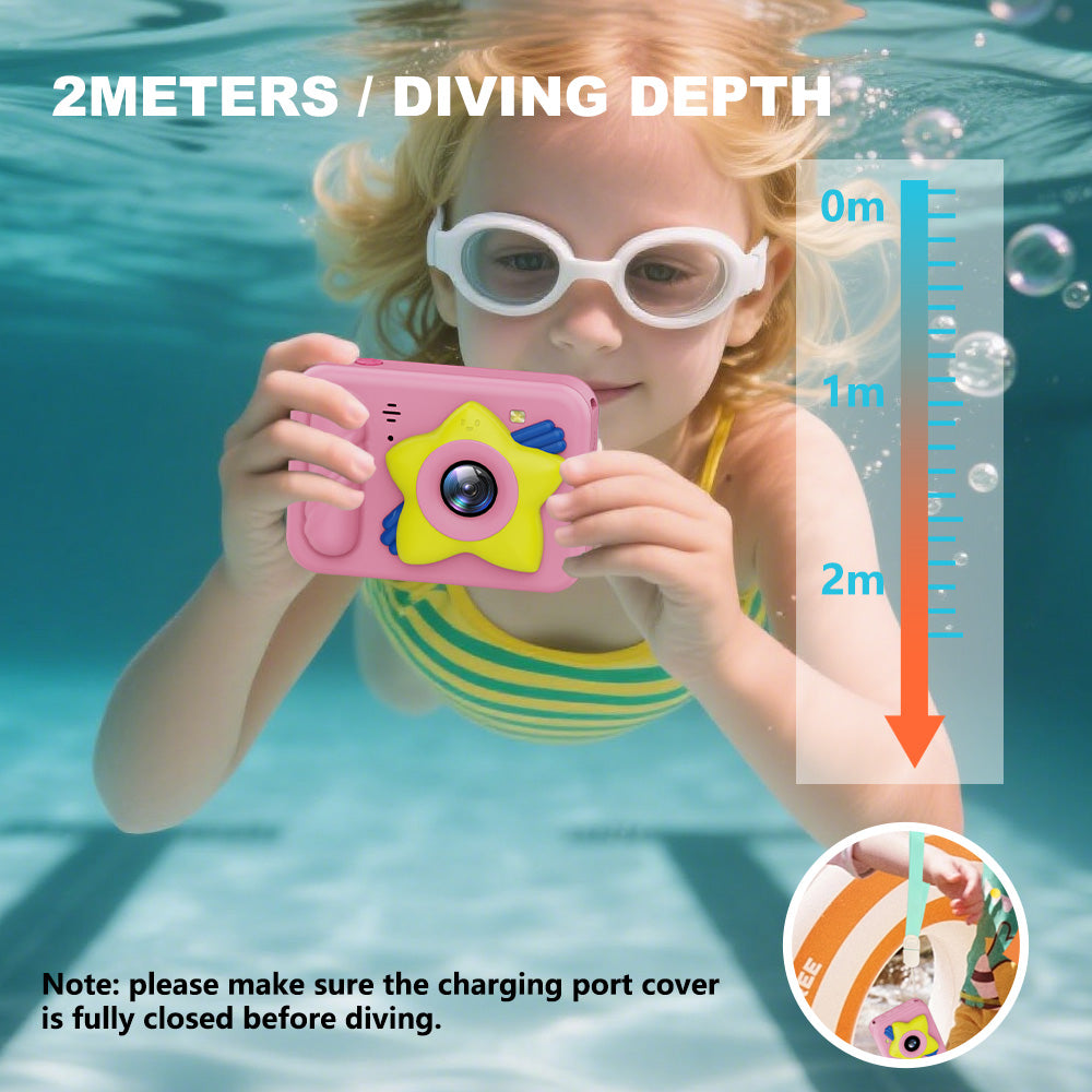 ShellBox Case  Waterproof Kids Camera – Child-Friendly Digital Camera for Swimming & Outdoor Play