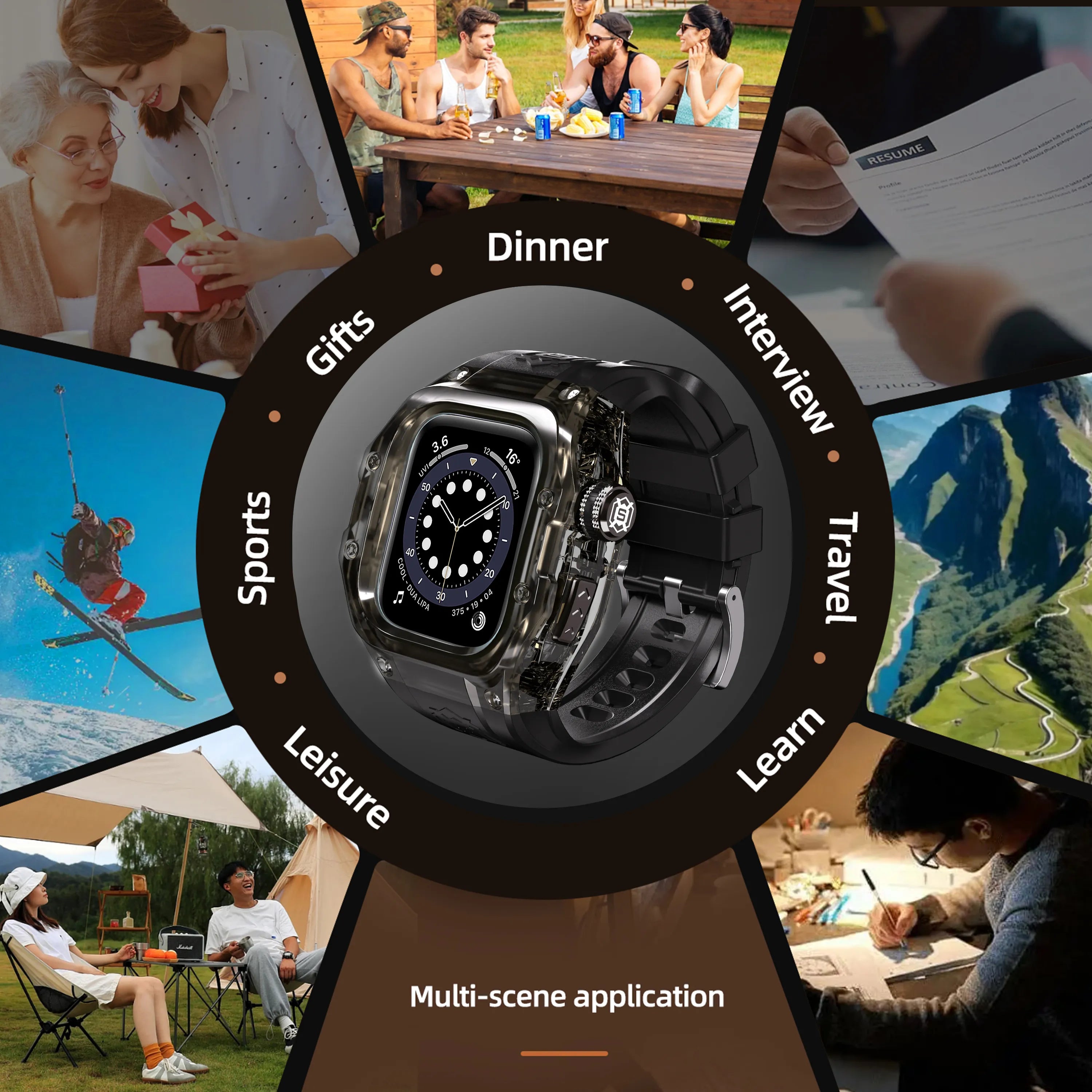 ShellBox Case Protective Case for Apple Watch S10 42mm – IP68 Waterproof Dustproof Shockproof