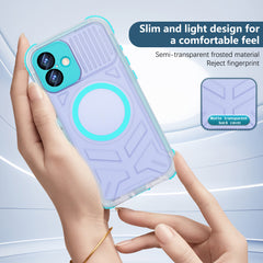 ShellBox iPhone 16 Plus Teal Transparent Protective Case – Slim Shockproof Hybrid Cover