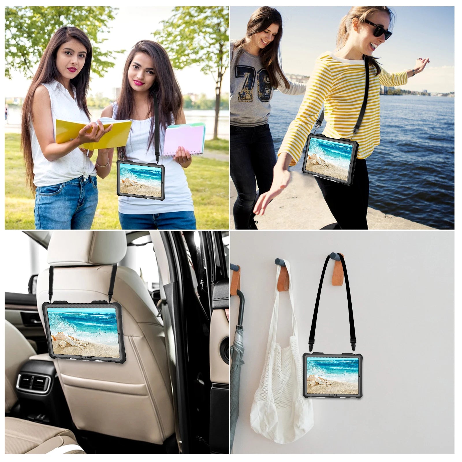 Magnetic Tri-Fold Leather iPad Pro 11" Case with ID Holder