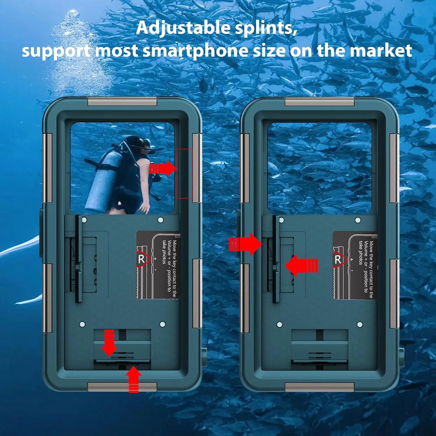 Universal Waterproof Scuba Phone Case with 360° Animal Design