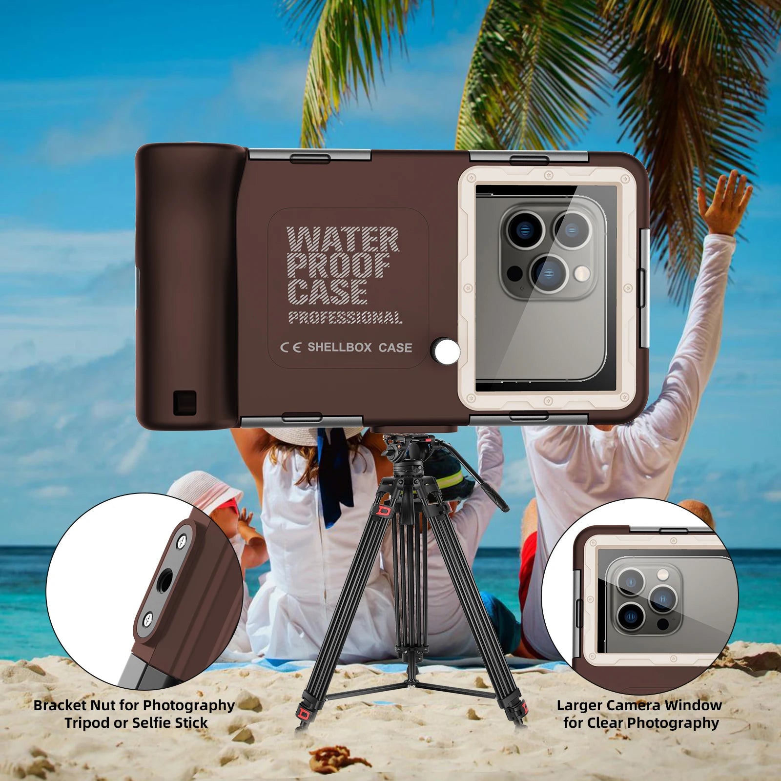 Shellbox 2nd Gen Waterproof Sports Design Phone Case for 6.9"