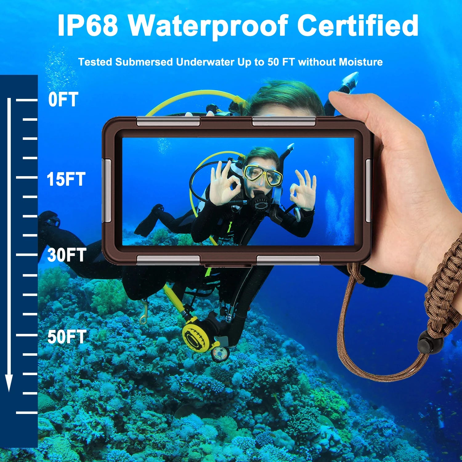 Shellbox 2nd Gen Waterproof Sports Design Phone Case for 6.9"