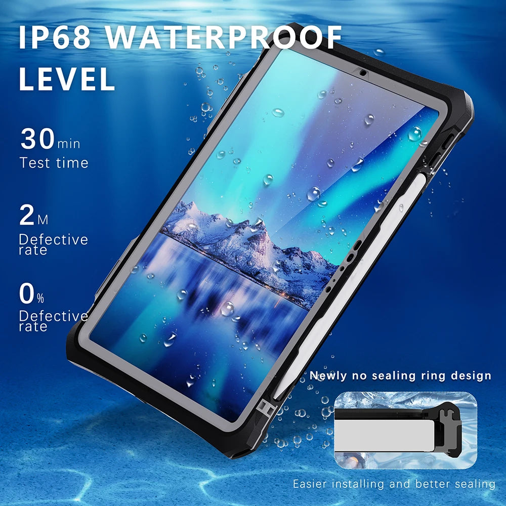 SHELLBOX Waterproof IP68 Tablet Case for iPad Pro 11 2024