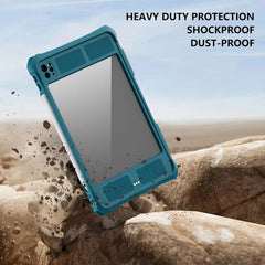 ShellBox 360° Waterproof Case for iPad Pro 11" 2024 Cyan