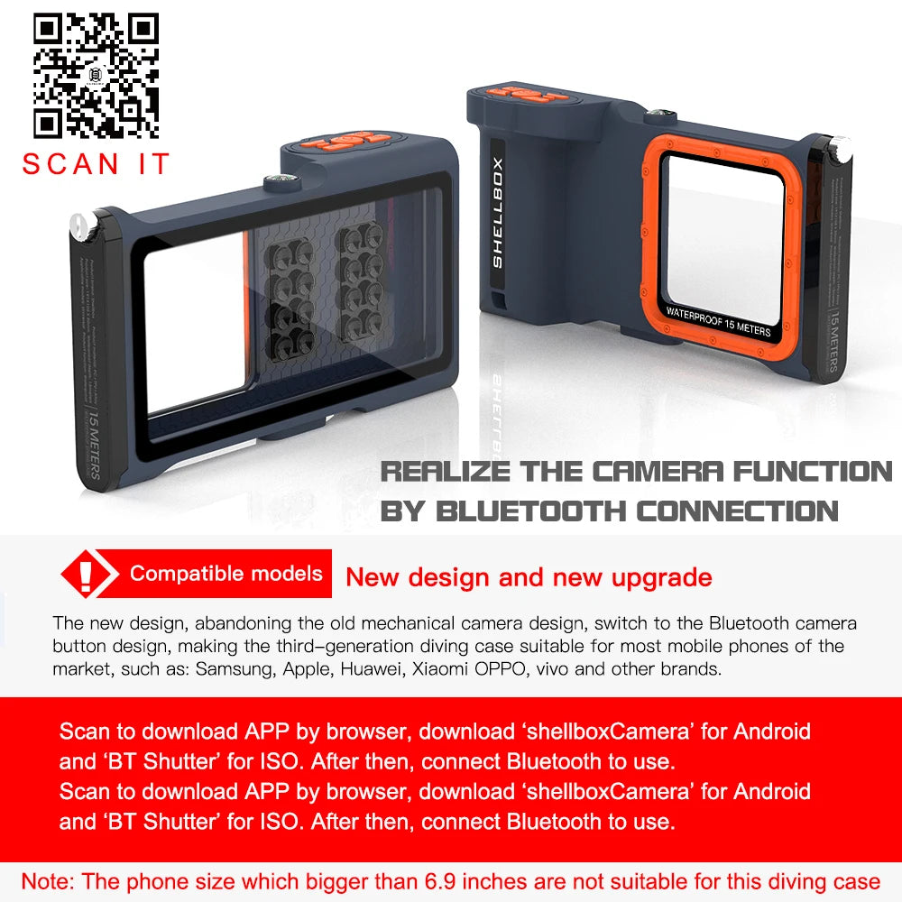 ShellBox 3rd Gen Waterproof BT Camera Case for iPhone 16