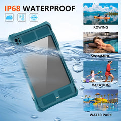 ShellBox 360° Waterproof Case for iPad Pro 11" 2024 Cyan