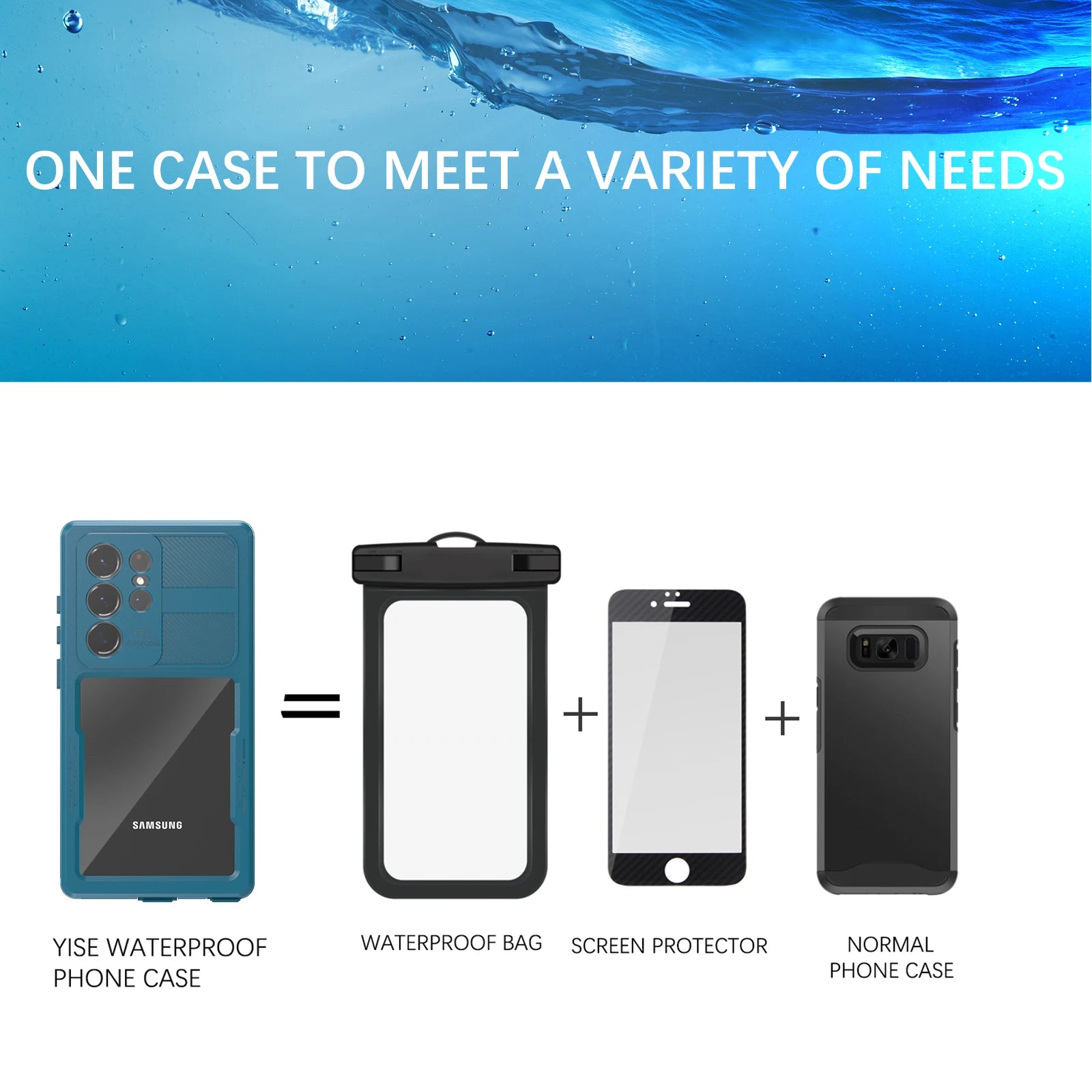 Redpepper Waterproof Shockproof Case for Samsung Galaxy S23 Ultra