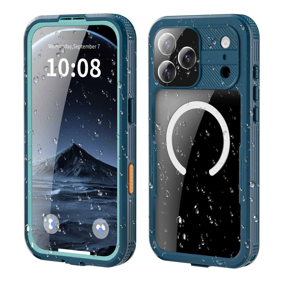 ShellBox Case for iPhone 17 Pro Max, IP68 Waterproof Full Body Protection with Built-in Screen Protector, Military Grade Underwater Phone Cover