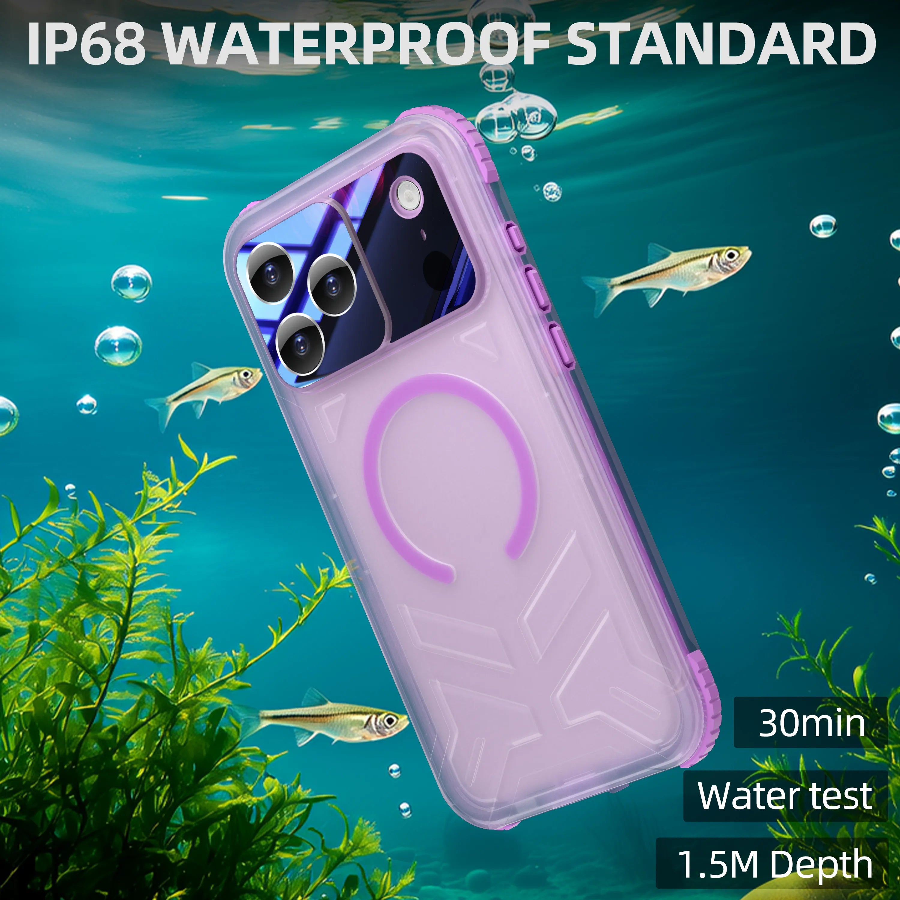 ShellBox Case Magnetic Waterproof Case with Screen & Camera Protector for  iPhone 17 Pro Max