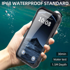 ShellBox Case Waterproof Case for iPhone 17 Pro – Full Body Protective Cover with Screen & Lens Protector, Frosted Black