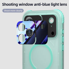 ShellBox Case Waterproof Case for iPhone 17 Pro Max – Clear Frosted Matte Teal Green with Screen & Lens Protector