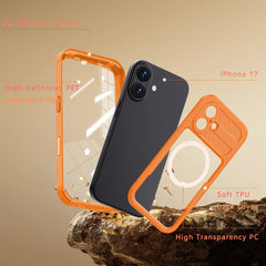 ShellBox Case Magnetic Waterproof Case with Screen & Camera Protector – Orange Side for  iPhone 17