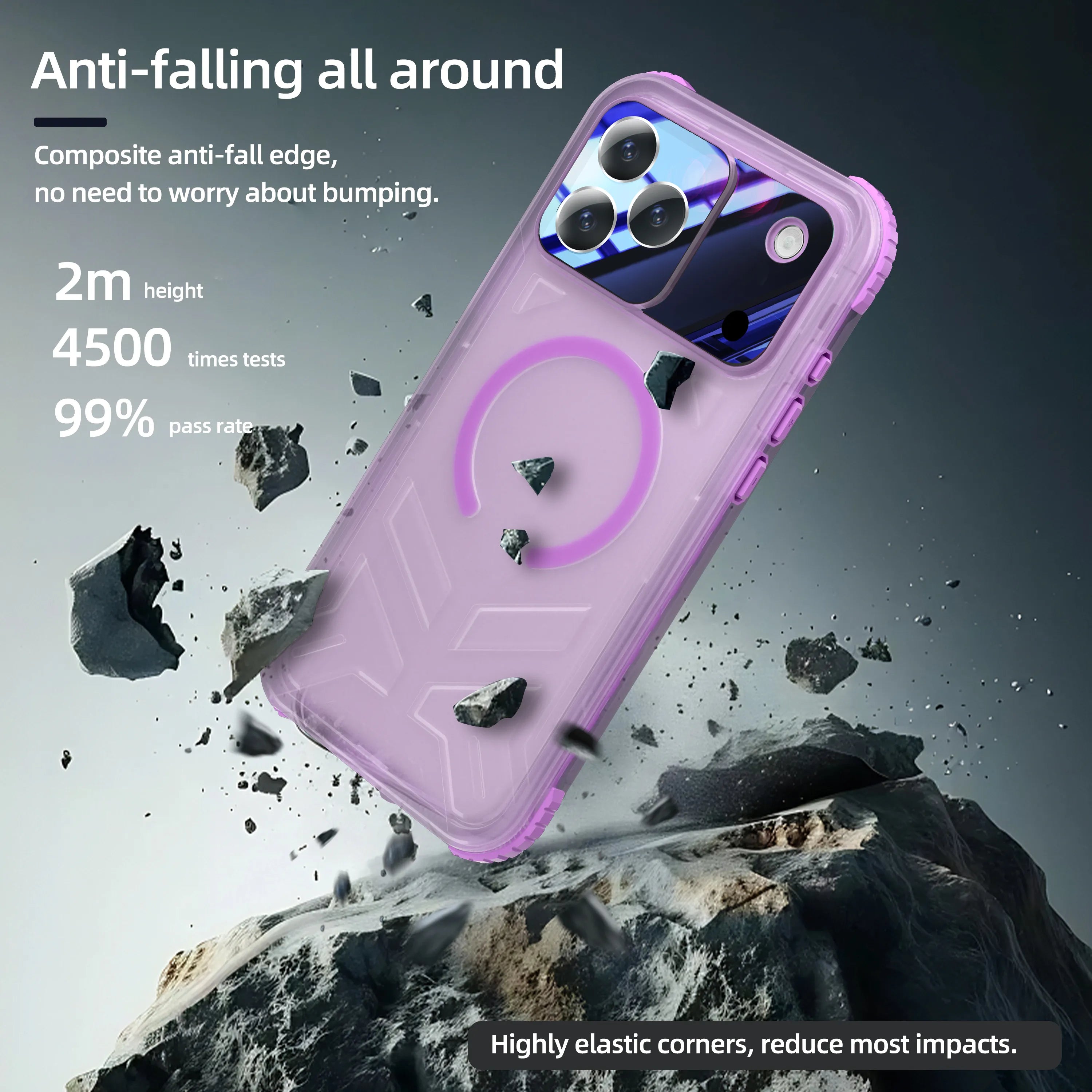 ShellBox Case Magnetic Waterproof Case with Screen & Camera Protector for  iPhone 17 Pro Max