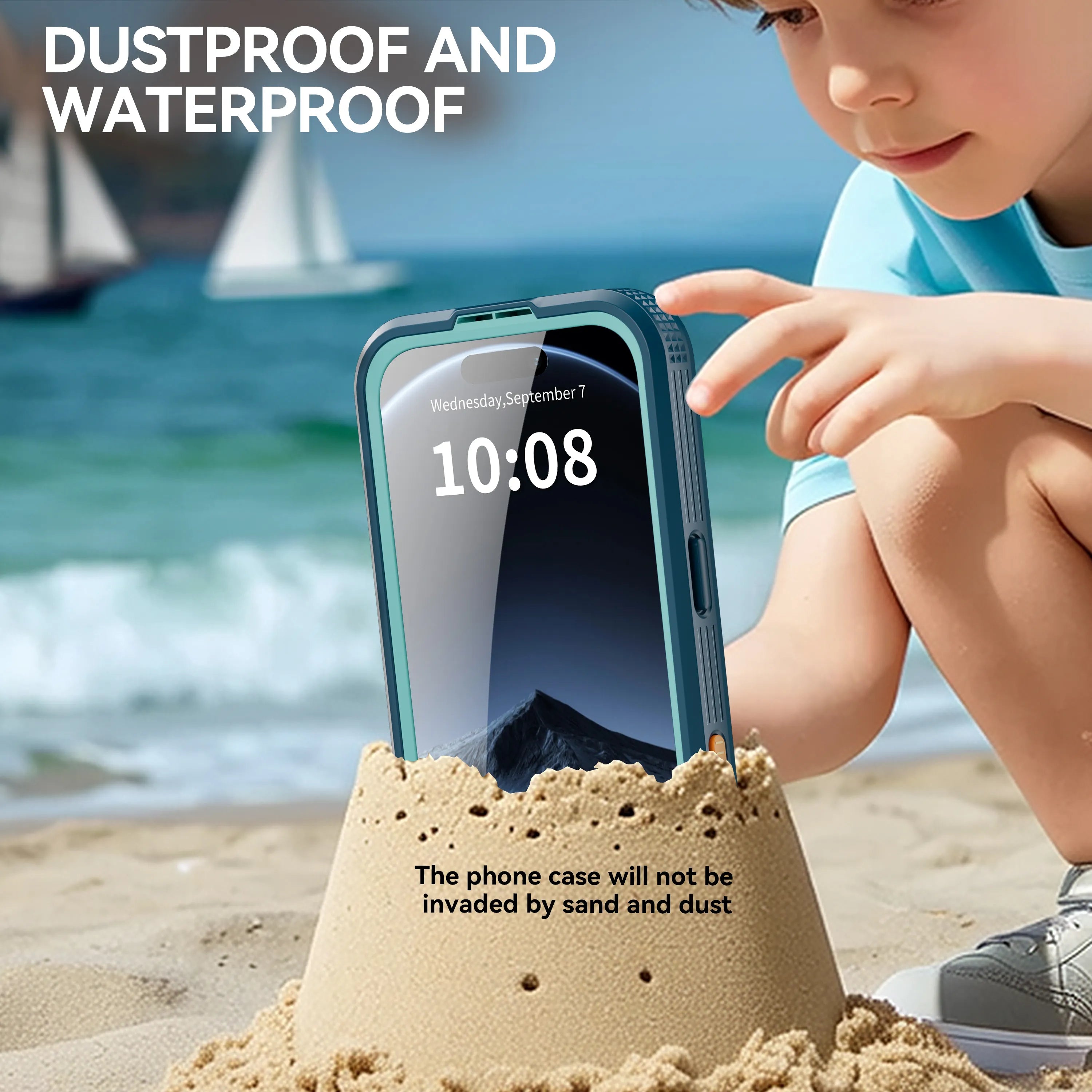 ShellBox Case Magnetic Clear Rugged Case for iPhone 17 Pro, Waterproof Dustproof Full Body Protection with Built-in Screen & Lens Protector