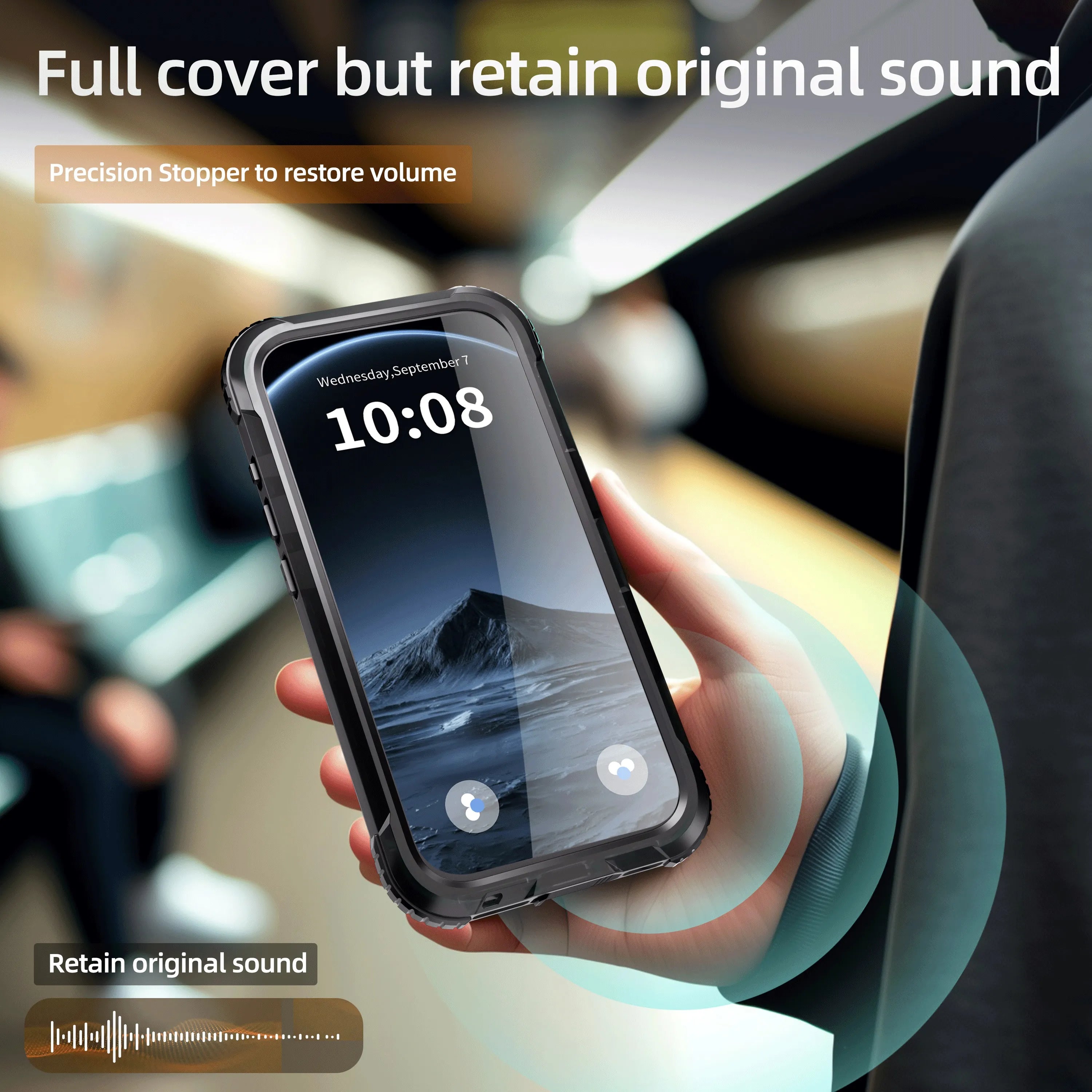 ShellBox Case Waterproof Case for iPhone 17 Pro – Full Body Protective Cover with Screen & Lens Protector, Frosted Black