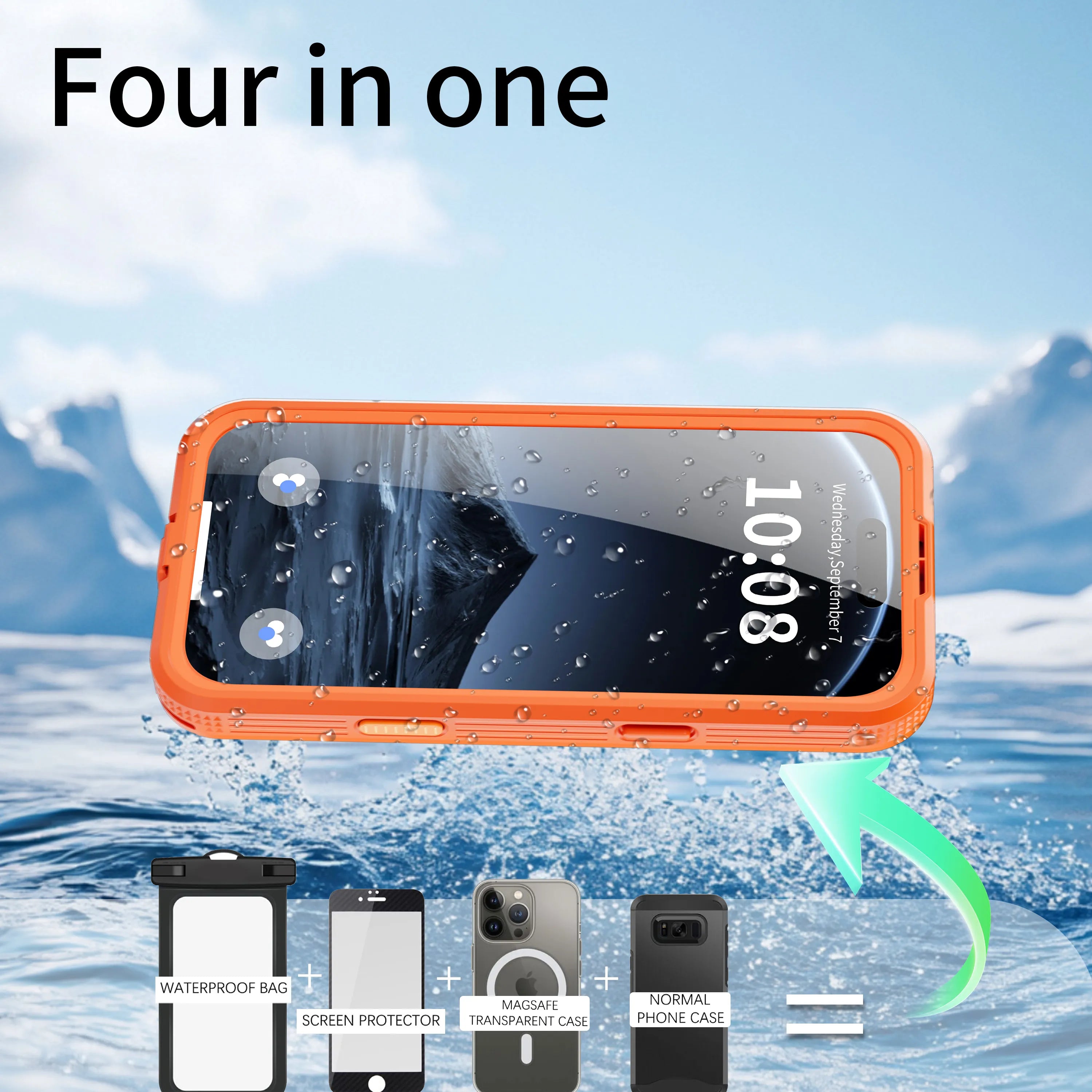 ShellBox Case Magnetic Waterproof Case with Screen & Camera Protector for iPhone 17 Pro Max