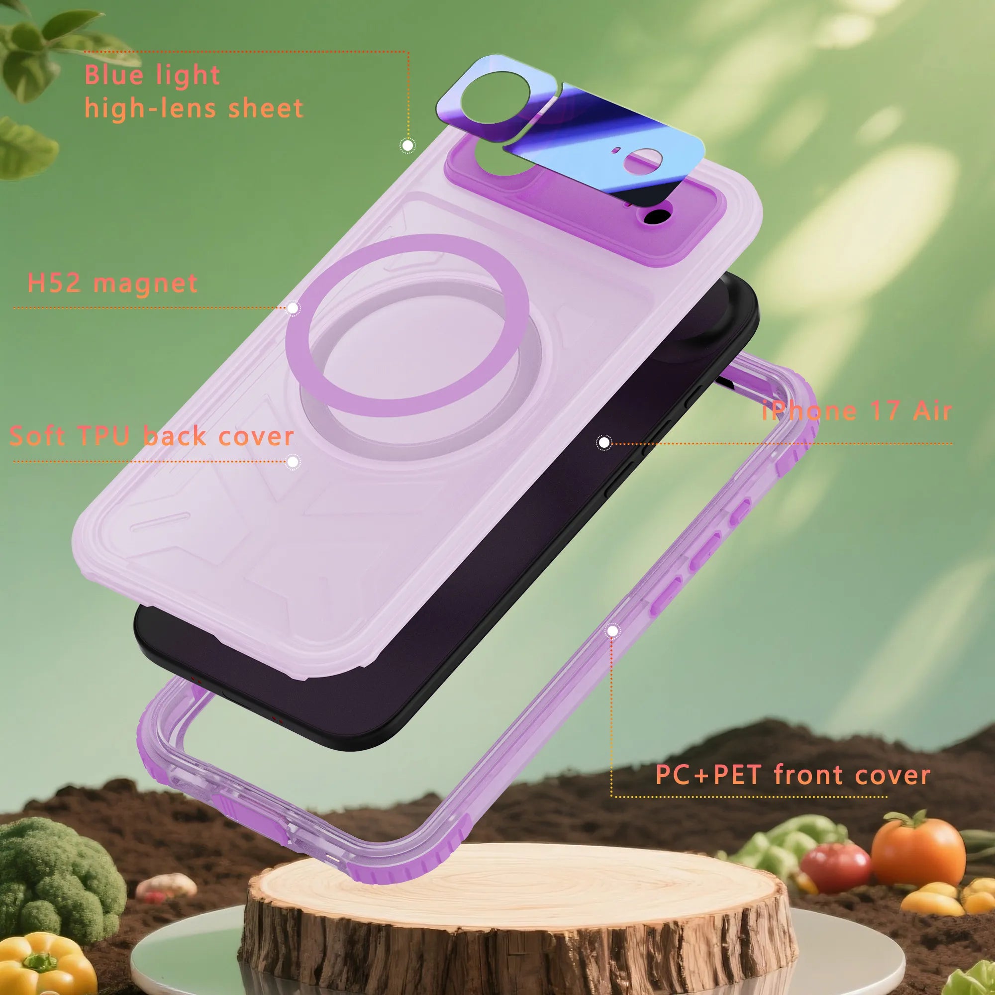 ShellBox Case Air Magnetic Waterproof Case with Screen & Camera Protector for  iPhone 17