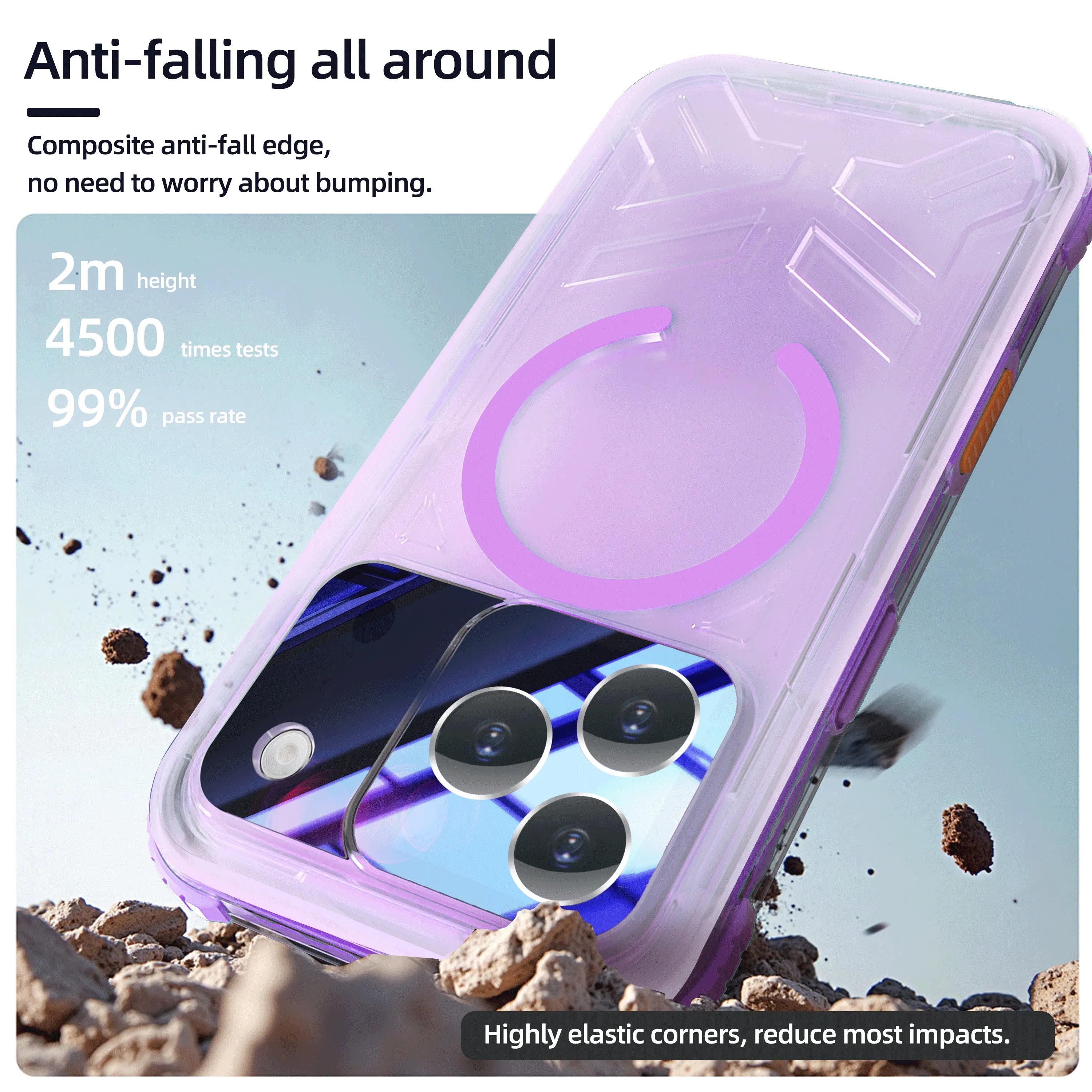 ShellBox Case Magnetic Waterproof Case with Screen & Camera Protector for iPhone 17 Pro