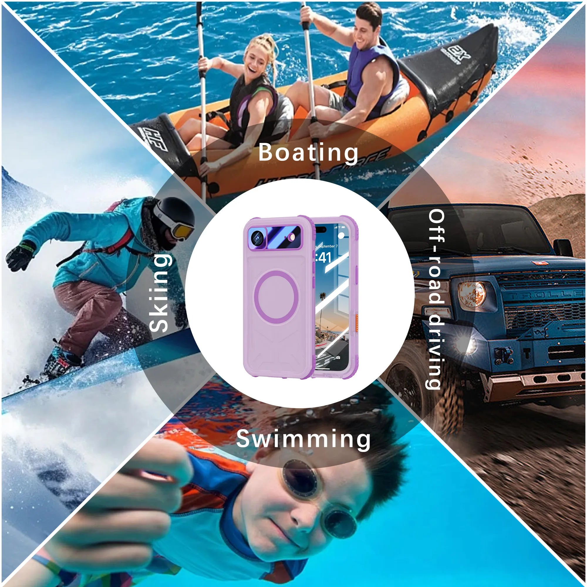 ShellBox Case Air Magnetic Waterproof Case with Screen & Camera Protector for  iPhone 17