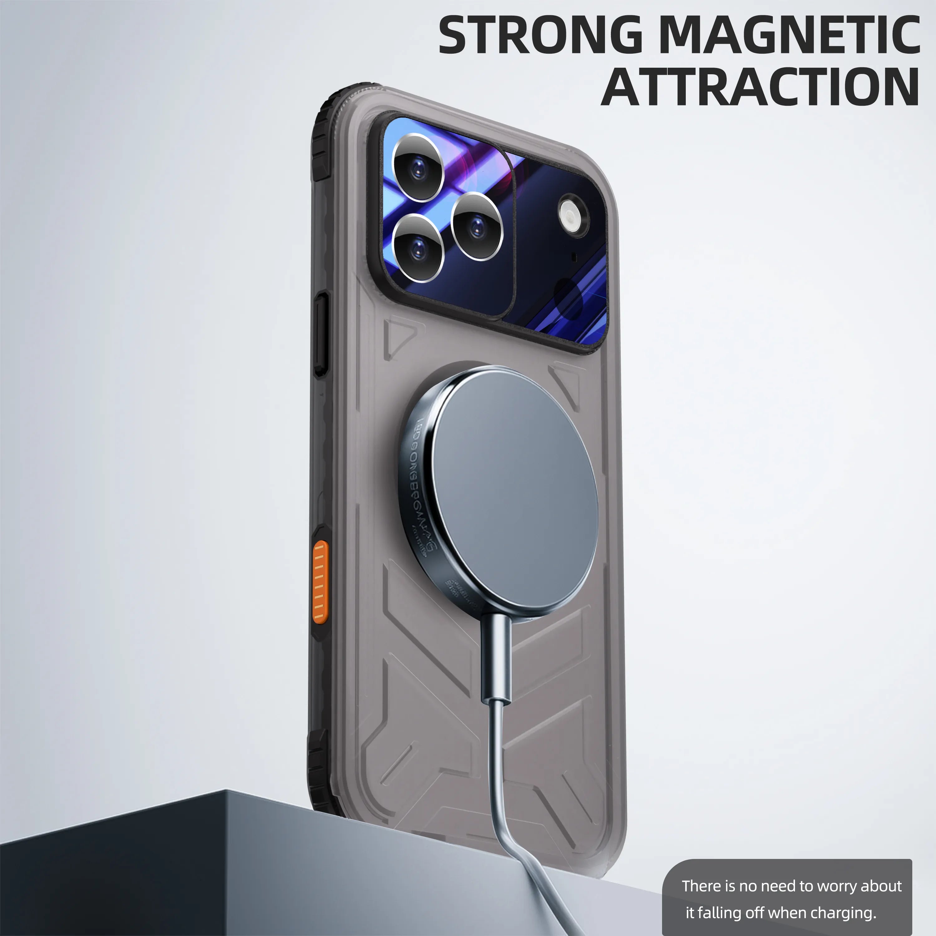 ShellBox Case Waterproof Case for iPhone 17 Pro Max – Full Body with Lens Protector, Frosted Black